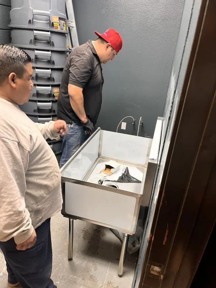 Commercial plumbing and sink installation in Germanton